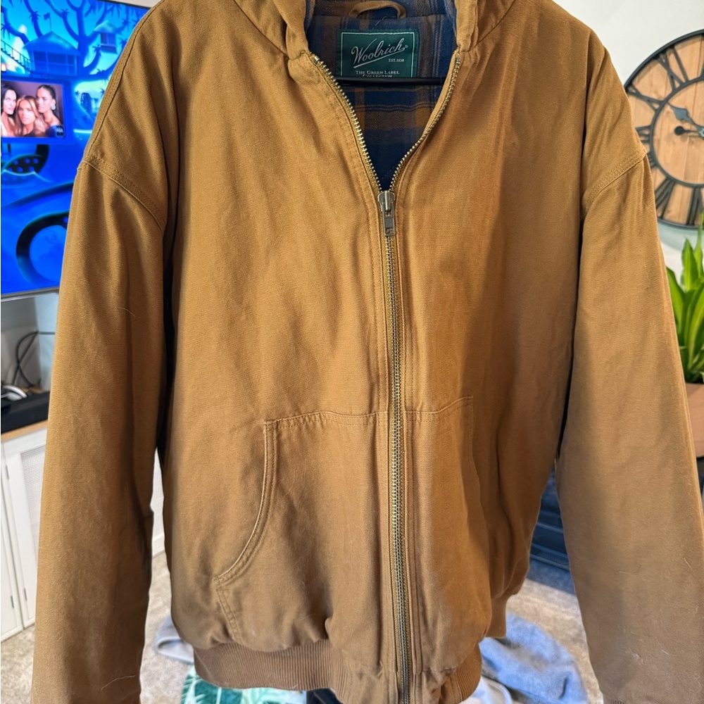 Woolrich Men's Brown Bomber Jacket